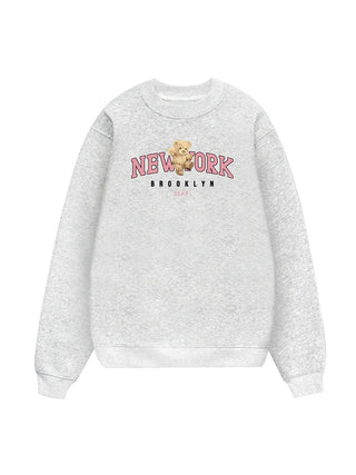 City Pink New York Bear Sweater
