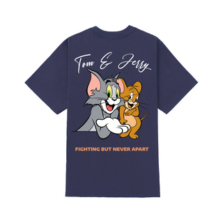 Áo Thun Oversize Tom and Jerry Hugging