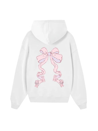 Girly Mood Rabbit Ribbon Hoodie