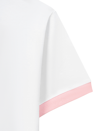 Áo Thun Ringer Relaxed Fit Flower Cat