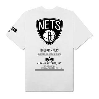 Áo Thun Oversize NBA Brooklyn Nets Alpha Industries Striped