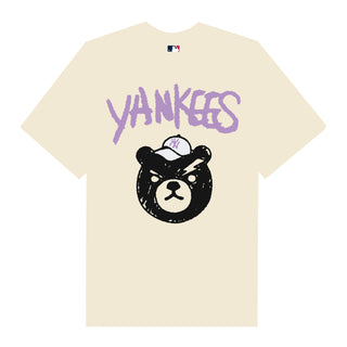 Áo Thun Oversize MLB New York Yankees Bear Purple