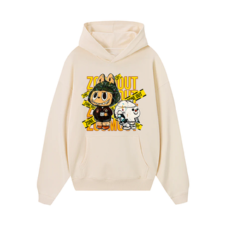 Áo Hoodie Labubu Brown Yellow