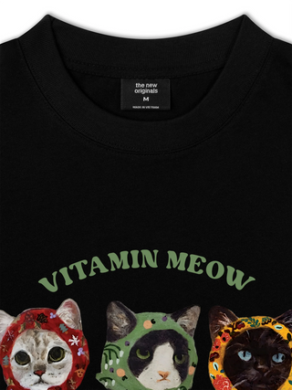 Áo Thun Relaxed Fit Vitamin Meow