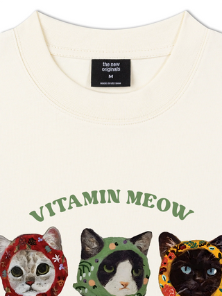 Áo Thun Relaxed Fit Vitamin Meow