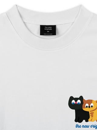 Áo Thun Relaxed Fit Side By Meow