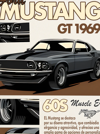 Áo Thun Ringer Relaxed Fit Mustang GT1969