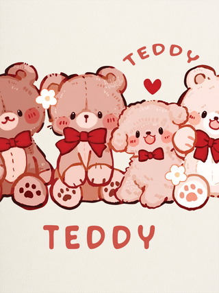 Áo Thun Ringer Relaxed Fit Sweet Teddy