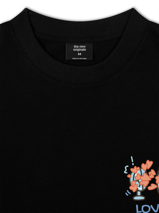 Áo Thun Relaxed Fit Love You Cat Couple