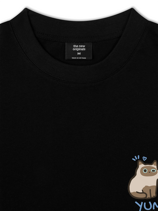 Áo Thun Relaxed Fit Yummy Luv Cat Couple