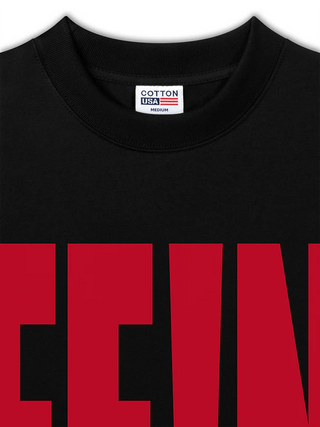 Áo Thun Relaxed Fit  Rapper Travis Scott Fein Typo