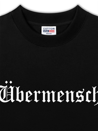 Áo Thun Relaxed Fit Idols Ubermensch Black And White