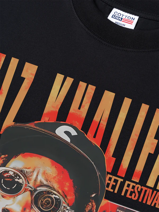 Áo Thun Relaxed Fit Rapper Wiz Khalifa Street Festival