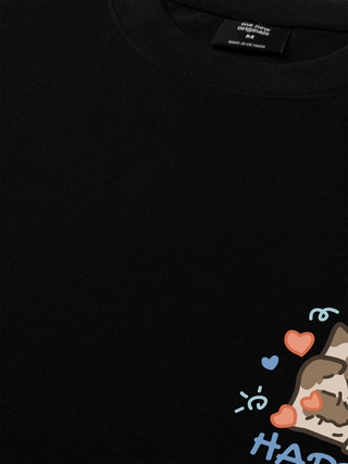 Áo Thun Relaxed Fit Happy Luv Cat Couple