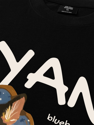 Áo Thun Relaxed Fit  Animal Mood Blueberry Mochi