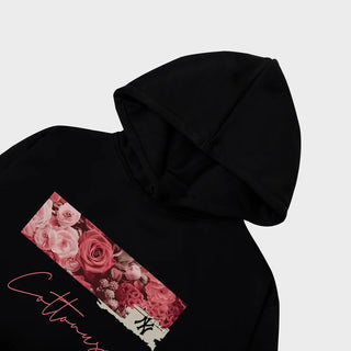 Áo Hoodie MLB Floral Rose Logo Retro