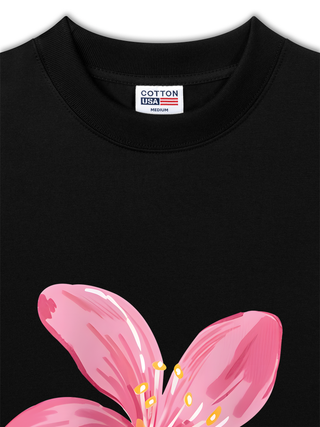 Áo Thun Relaxed Fit Floral Pink Flower