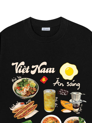 Áo Thun Relaxed Fit Việt Nam Sáng Ăn Gì