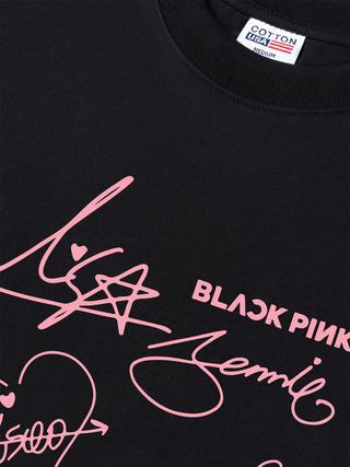 Áo Thun Relaxed Fit Idols BlackPink Sign
