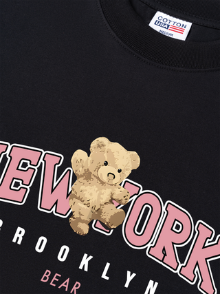 Áo Thun Relaxed Fit Ciry Pink New York Bear