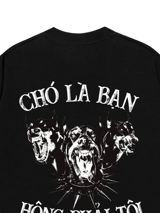 Áo Thun Relaxed Fit  Chó Là Bạn Không Phải Tôi