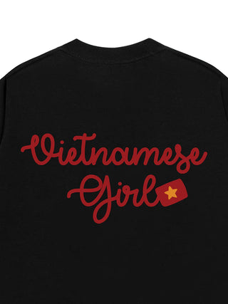 Áo Thun Relaxed Fit Yêu Nước Vietnamese Girl