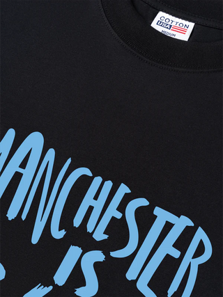 Áo Thun Relaxed Fit Soccer Manchester is Blue