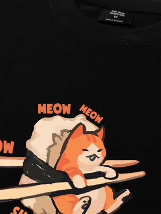 Áo Thun Relaxed Fit Sushi Meow