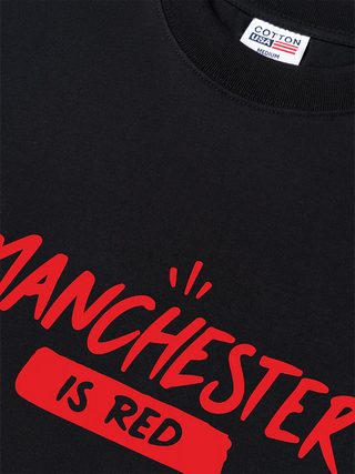 Áo Thun Relaxed Fit Soccer Manchester Is Red