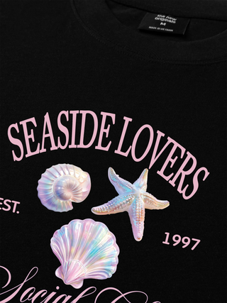 Áo Thun Relaxed Fit Ocean Hologram Seaside Lover