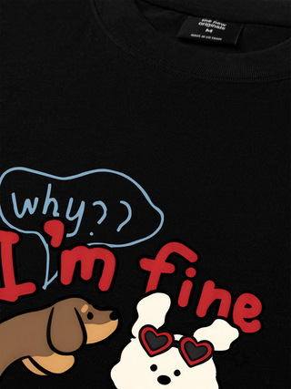 Áo Thun Relaxed Fit Why I'm Fine