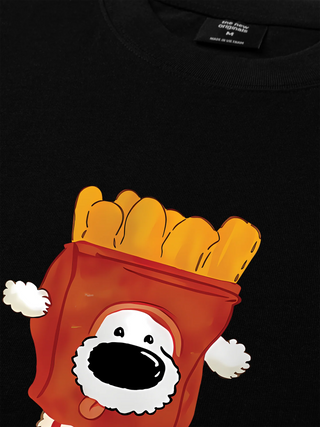 Áo Thun Relaxed Fit Sweet Pastry Cute Dog With Bread