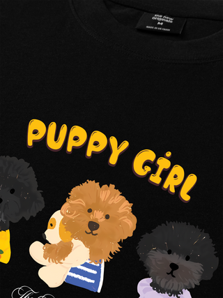 Áo Thun Relaxed Fit Animal Puppy Girl