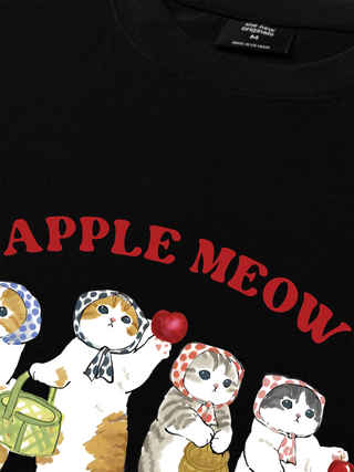 Áo Thun Relaxed Fit Apple Meow