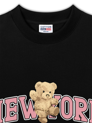 Áo Thun Relaxed Fit Ciry Pink New York Bear
