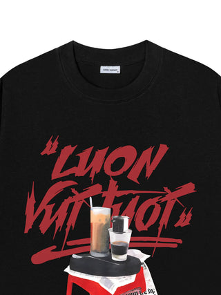 Áo Thun Relaxed Fit Luon VuiTuoi Cafe