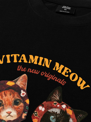 Áo Thun Relaxed Fit Vitamin Meow