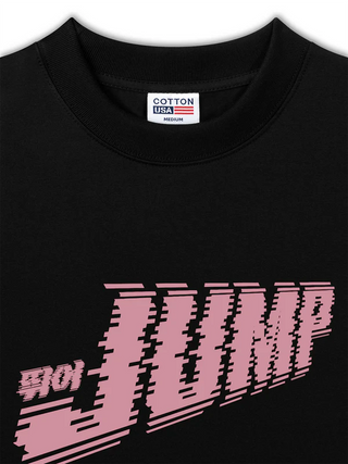 Áo Thun Relaxed Fit Black Pink Jump