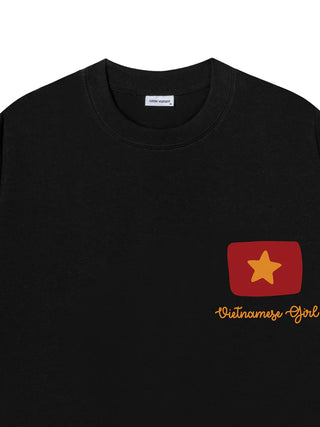 Áo Thun Relaxed Fit Yêu Nước Vietnamese Girl