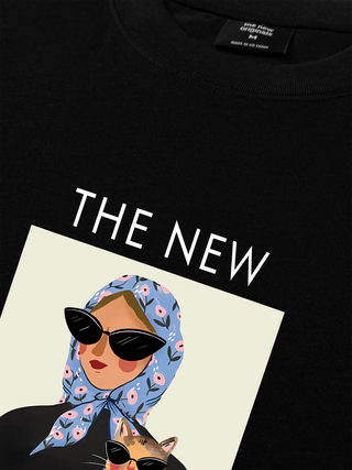 Áo Thun Relaxed Fit Lady Cat