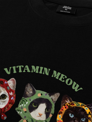 Áo Thun Relaxed Fit Vitamin Meow