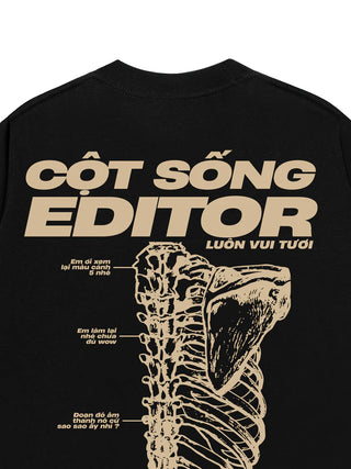 Áo Thun Relaxed Fit Cột Sống Editor