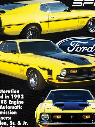 Áo Thun Ringer Relaxed Fit Mustang Yellow Ford