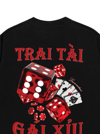 Áo Thun Relaxed Fit Trài Tài Gái Xỉu