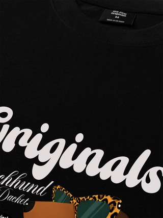 Áo Thun Relaxed Fit Leopard Dachshund