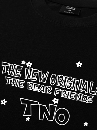 Áo Thun Relaxed Fit Bear Friends Doodle Artwork