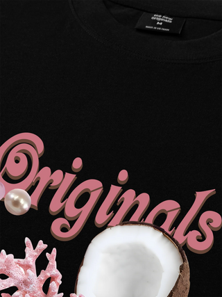 Áo Thun Relaxed Fit Summer Vibes Pink Girl Beachy