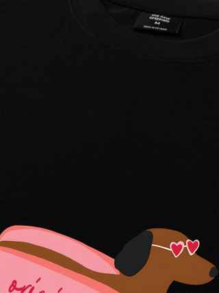 Áo Thun Relaxed Fit Pink Dachshund