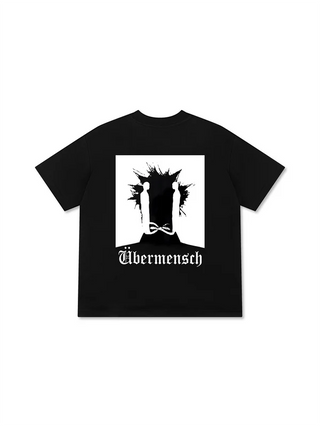Áo Thun Relaxed Fit Idols Ubermensch Black And White