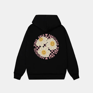 Áo Hoodie Stussy Floral Pink Positivity